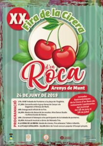 Fira de la cirera d'en roca a arenys de munt cartell 2019 min