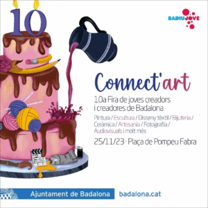 Connectart – fira de joves creadors i creadores cartell 2023 min