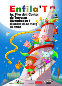 Enfila’t. fira dels contes a terrassa 2020 cartell