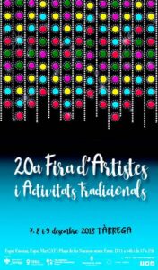 Fira dartistes i activitats tradicionals a tarrega cartell 2018