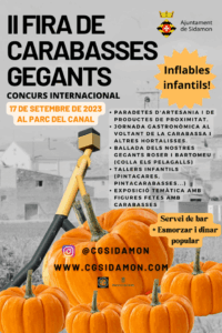 Fira de carabasses gegants sidamon cartell 2023 min