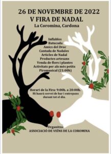 Fira de nadal a la coromina cartell 2022 1