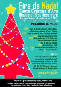 Fira de nadal a santa cristina daro cartell 2023 min