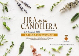 Fira de la candelera a la pobla de claramunt cartell 2025