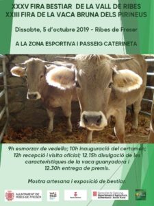 Fira del bestiar de la vall ridebes 2019