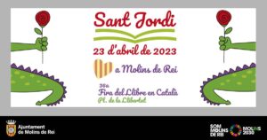 Fira del llibre en catala a molins de rei cartell 2023