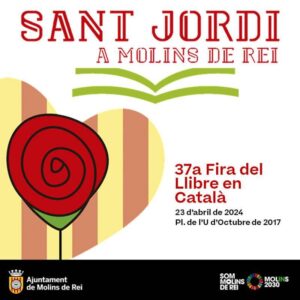 Fira del llibre en catala a molins de rei cartell 2024