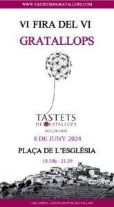 Fira del vi a gratallops cartell 2024