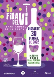 Fira del vi de sant andreu de la barca cartell 2022