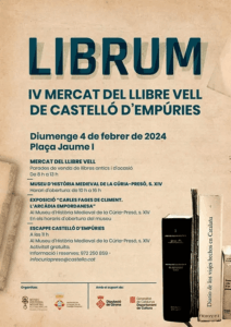 Librum – mercat del llibre vell a castello dempuries cartell 2024